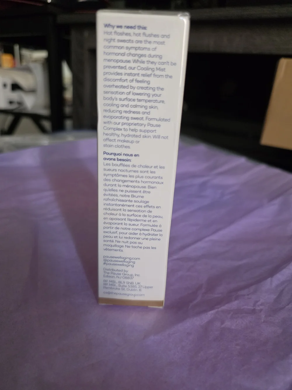 Pause Cooling Mist New Sealed